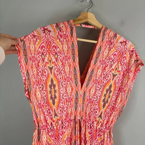 Hale Bob Printed Dress V Neck - Picture 4 of 14